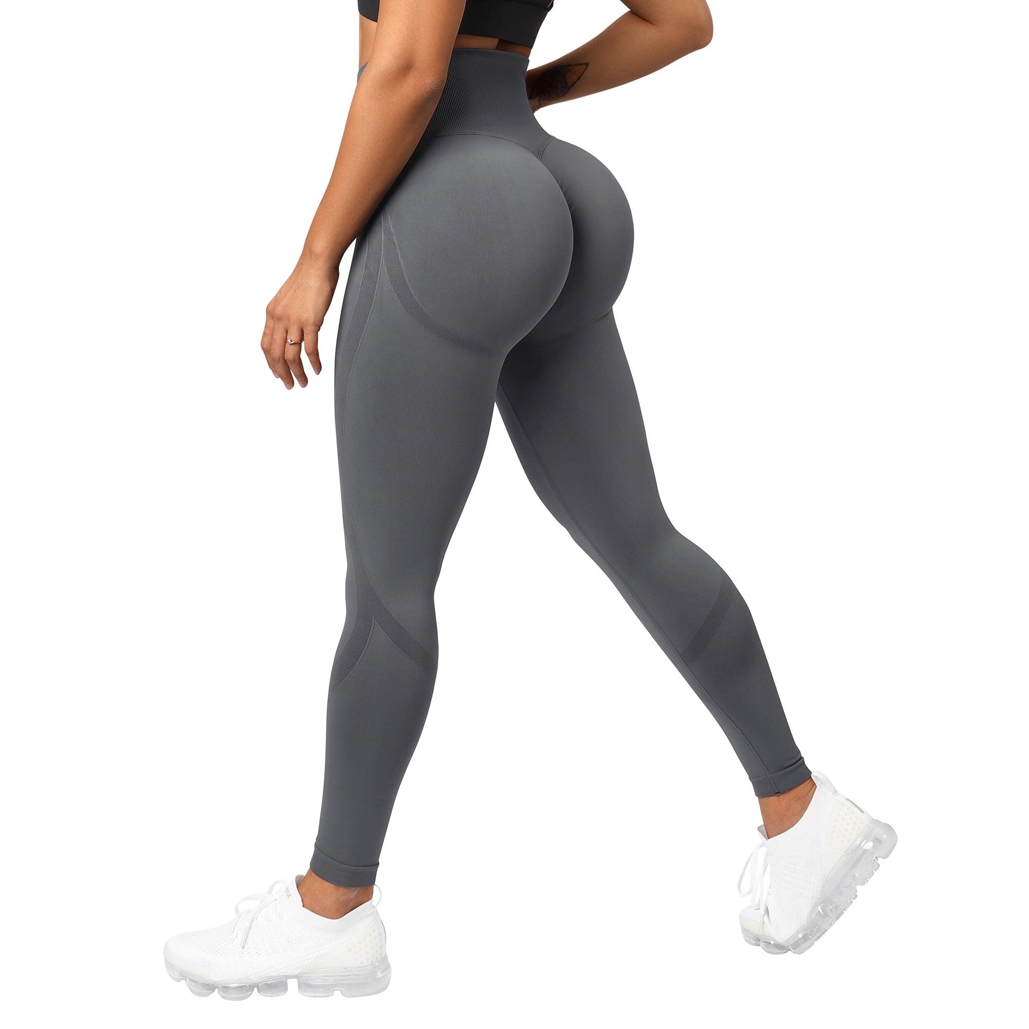 High Waist Seamless Leggings Women Push Up Leggings Women Seamless Lifting Leggings High Waist Workout Yoga Pants Sport Women Fitness Running Yoga Pants Elegant Elastic Leggings For Fitness Figure Enhancing Athletic Leggings