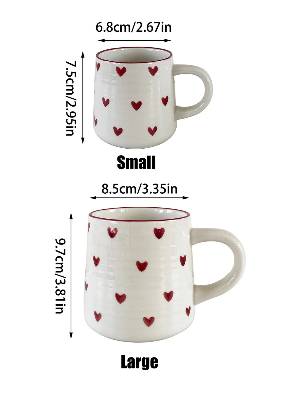 Love Hearts Ceramic Mug