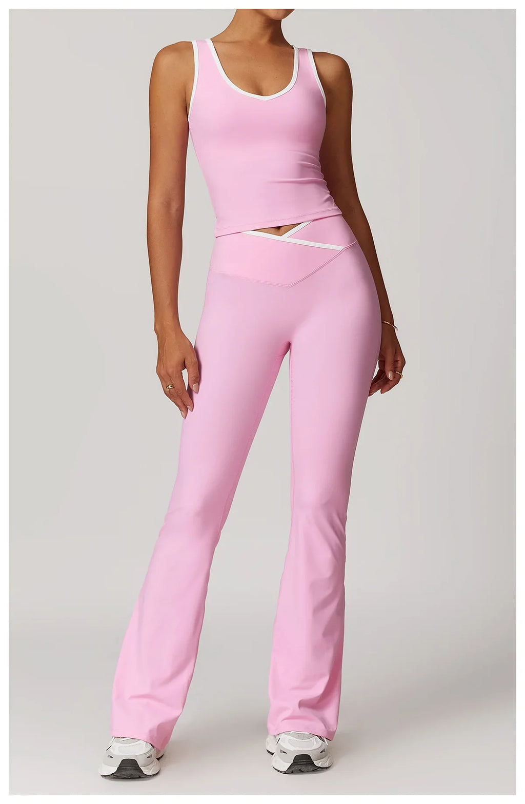 Yoga Set 2 Pieces Workout Outfits Fitness Sportswear Gym Tracksuit High Waist Leggings Sports Bra Athletic Wear Women Clothes