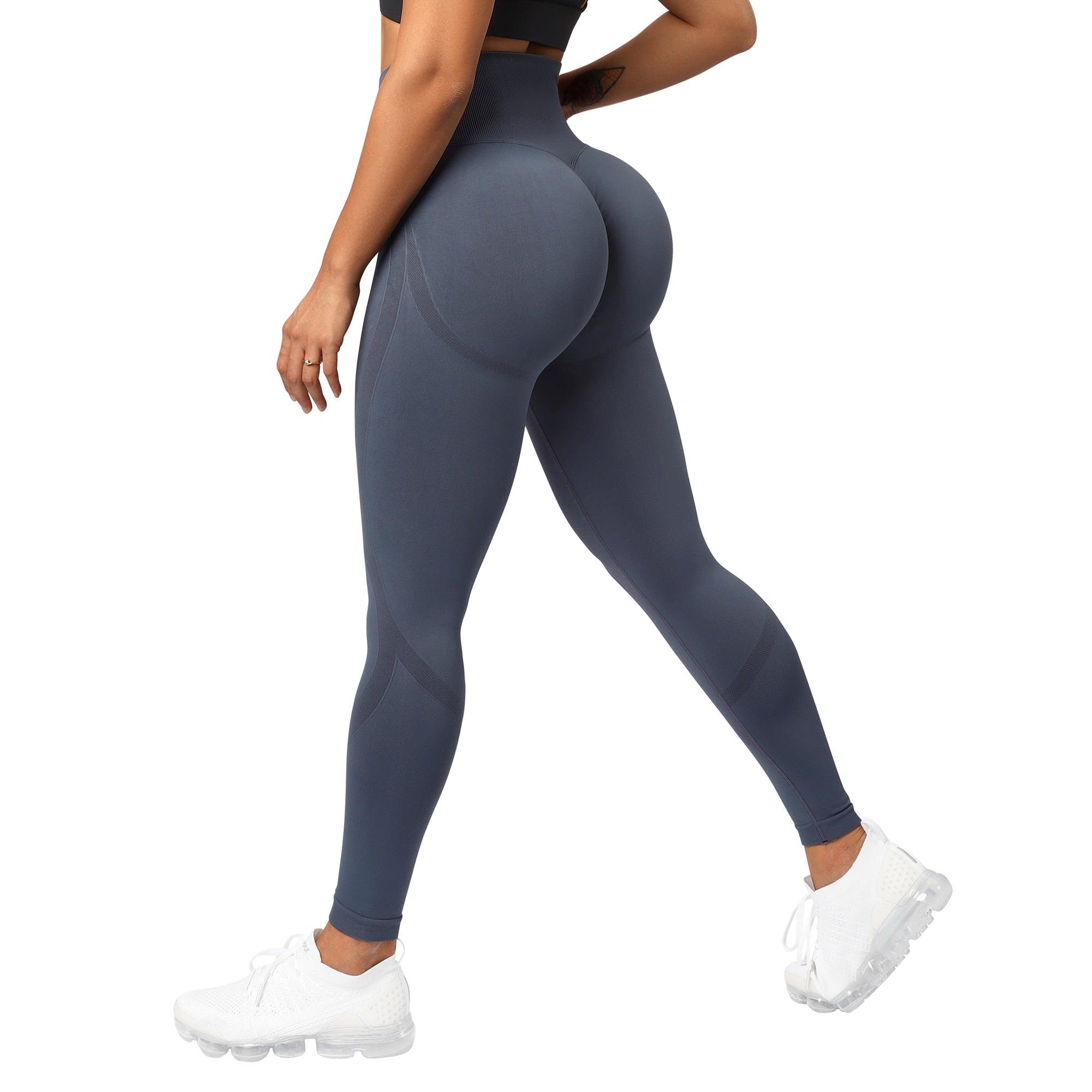High Waist Seamless Leggings Women Push Up Leggings Women Seamless Lifting Leggings High Waist Workout Yoga Pants Sport Women Fitness Running Yoga Pants Elegant Elastic Leggings For Fitness Figure Enhancing Athletic Leggings