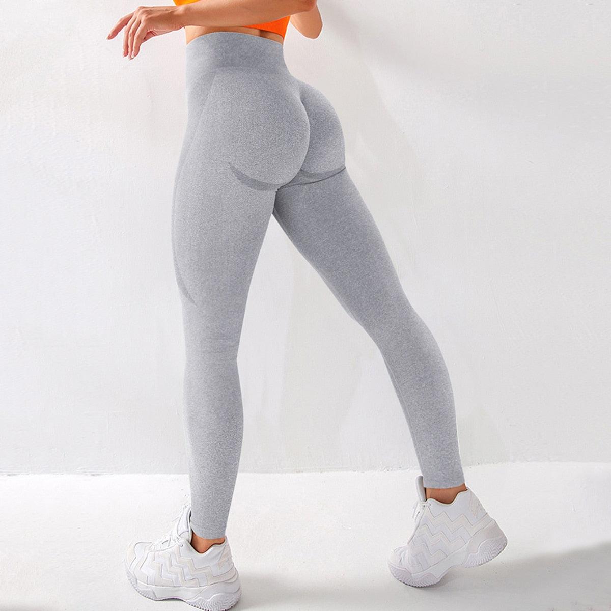 High Waist Seamless Leggings Women Push Up Leggings Women Seamless Lifting Leggings High Waist Workout Yoga Pants Sport Women Fitness Running Yoga Pants Elegant Elastic Leggings For Fitness Figure Enhancing Athletic Leggings