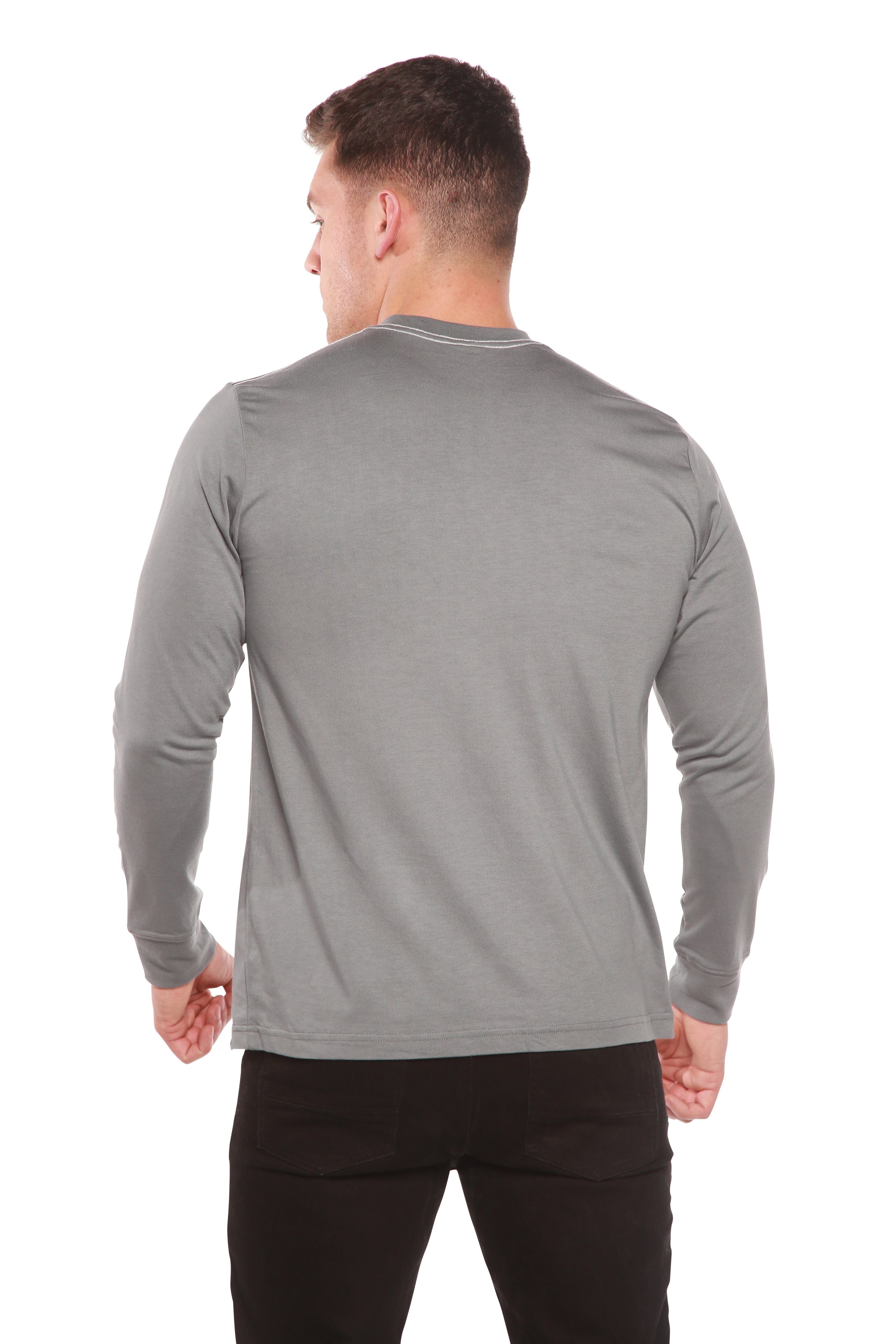 Men's Bamboo Viscose/Organic Cotton Long Sleeve T-Shirt