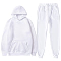 sumensumen Sweat Shirt And Sweat Pants For WomenCasual Outfit Athletic Suit Set-Hoodie Pockets Sweatpants Sport Jogger Sweatsuit Women-04 WhiteX-Large