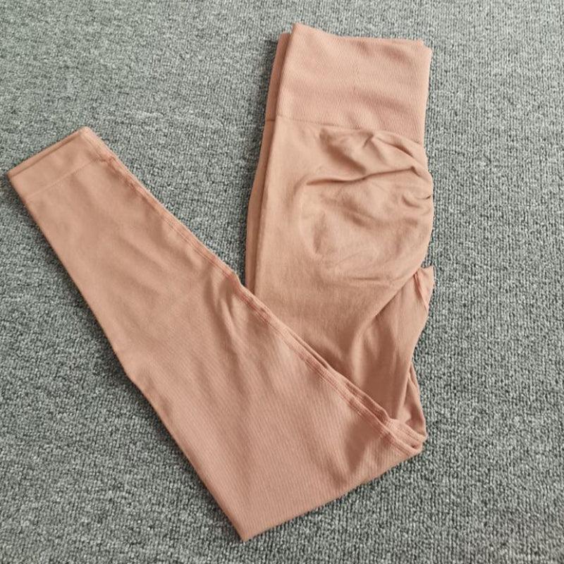 Women Seamless Leggings High Waist Elastic Push Up Leggings Women Lifting Leggings Seamless Workout Yoga Pants Fitness Solid Slim Sport Legging Pants Elegant Soft Female Leggings